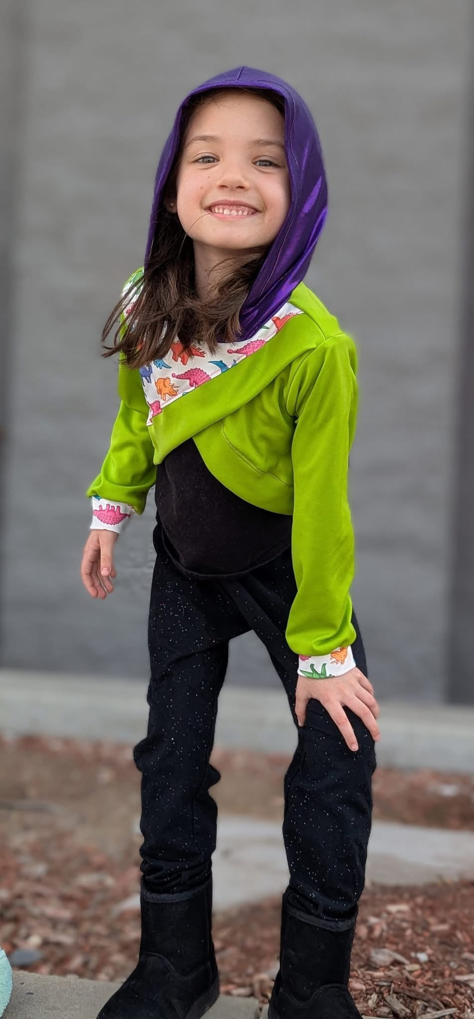 Wisteria Cropped Hoodie