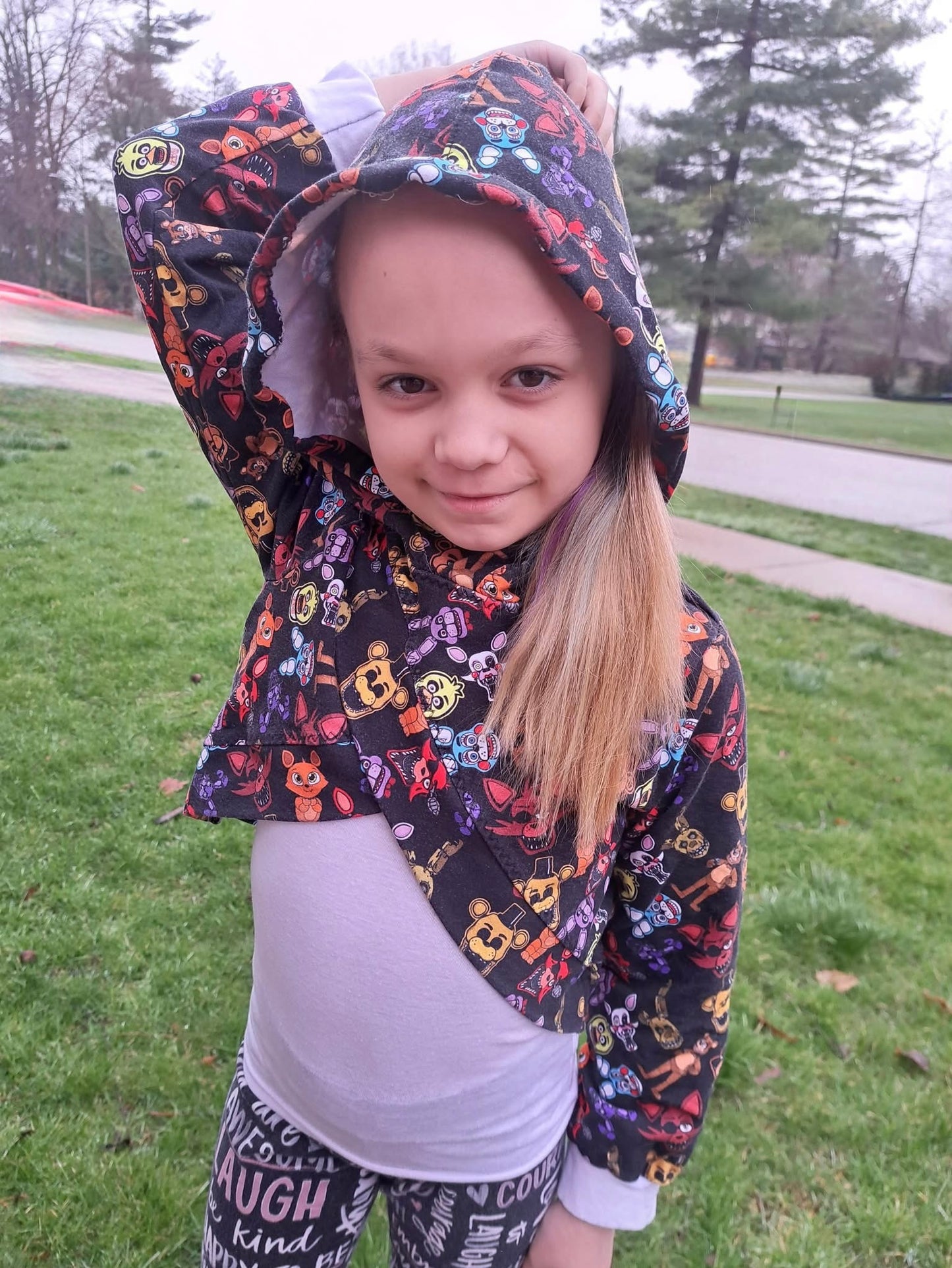 Wisteria Cropped Hoodie