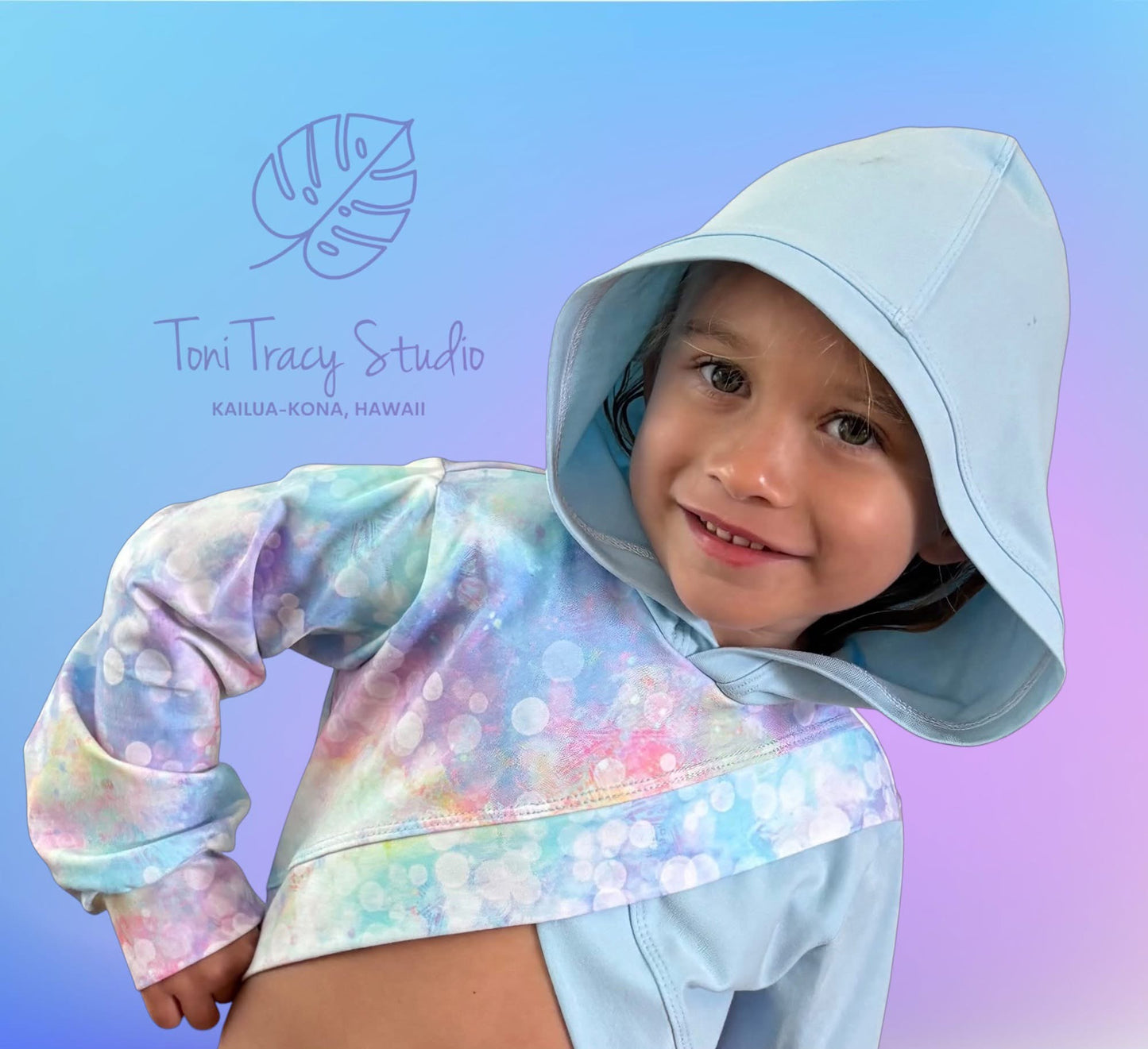 Wisteria Cropped Hoodie