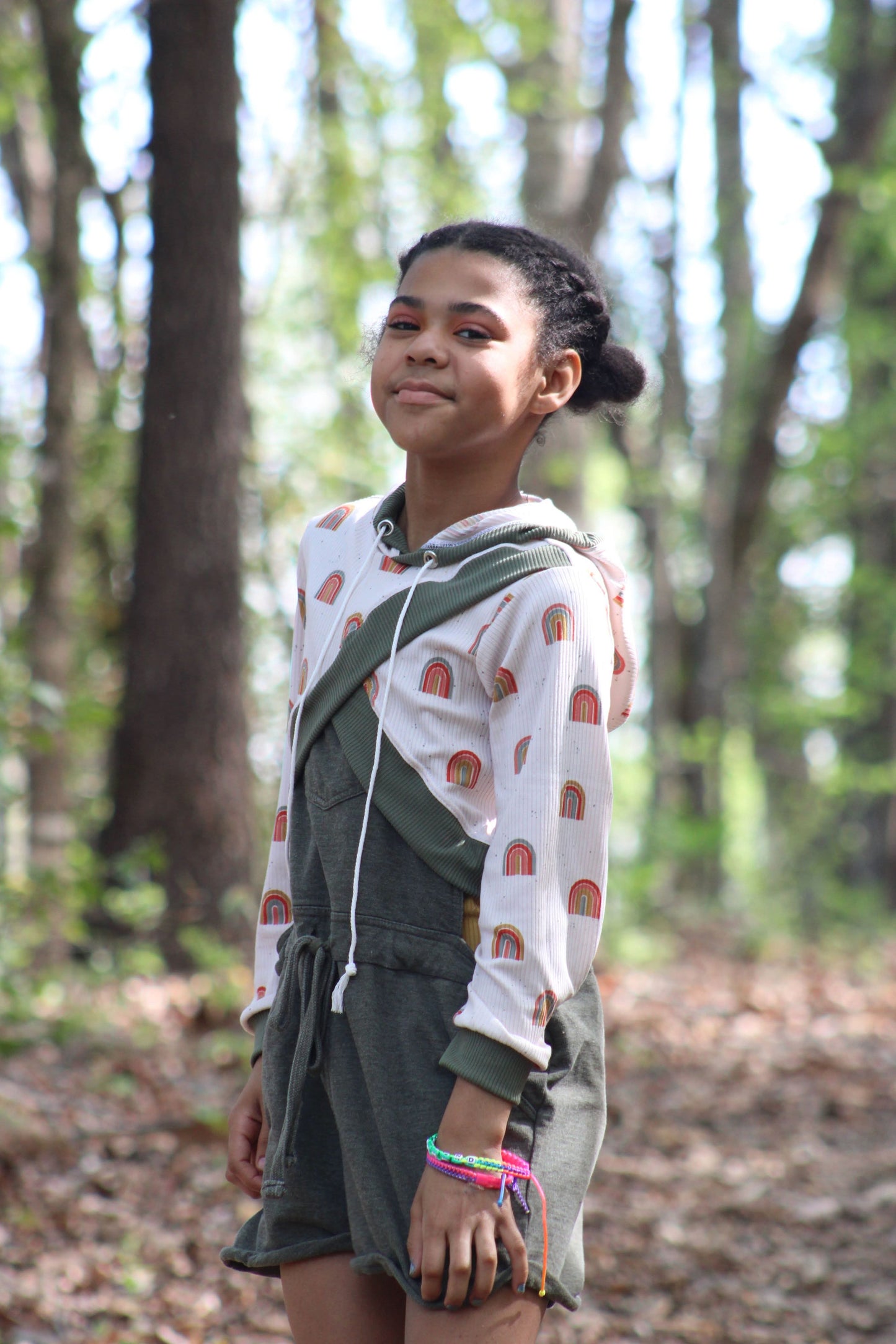 Wisteria Cropped Hoodie