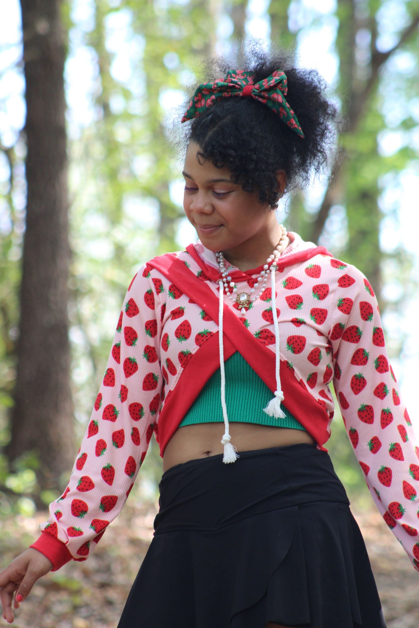Wisteria Cropped Hoodie