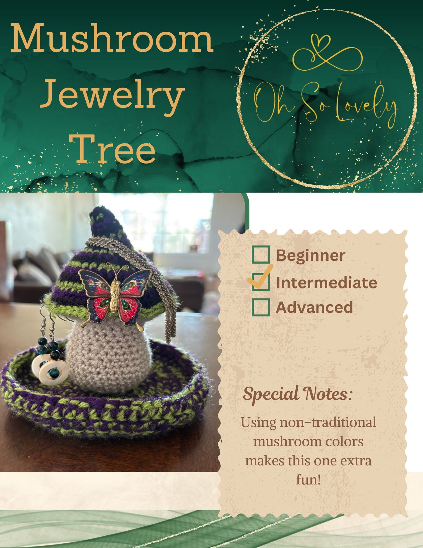 Mushroom Jewelry Tree